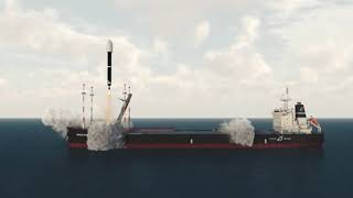See Black Arrow rocket's sea launch in CGI animation