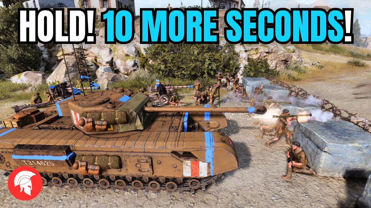 HOLD! 10 MORE SECONDS!!!!! - Company of Heroes 3 - British Forces Gameplay - 4vs4 Multiplayer - COH3