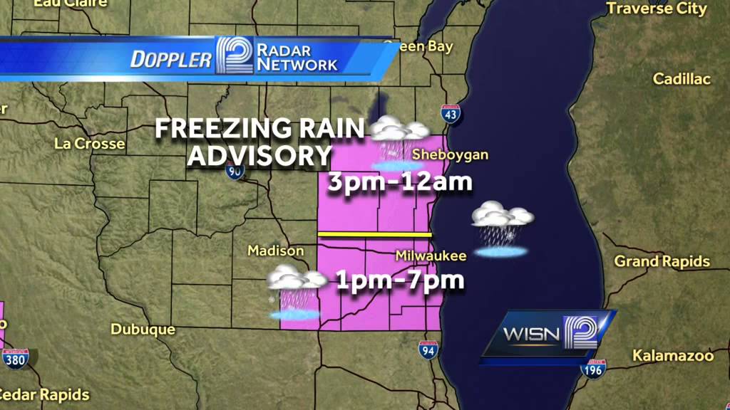 Freezing Rain Advisory in effect Friday afternoon - YouTube