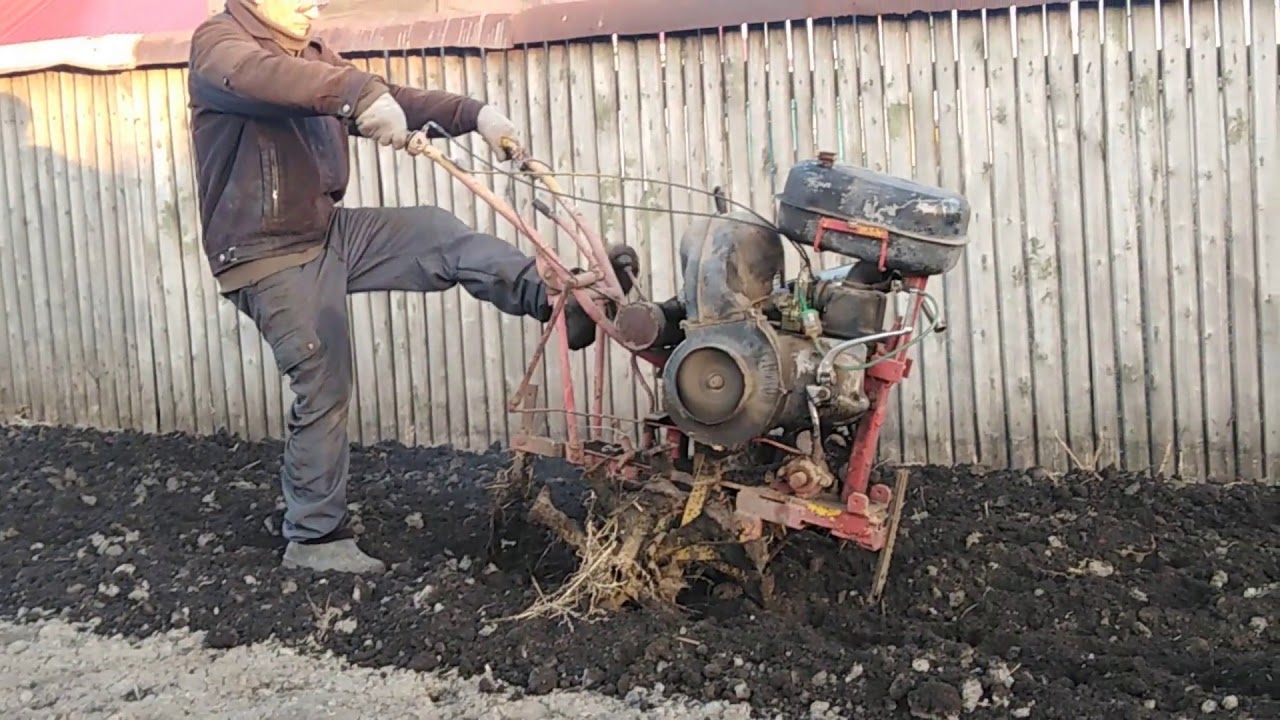 Как начинать пахать огород мотоблоком - фото