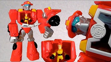 Huge Epic Heatwave The Fire Rescue Bot - Transformers Rescue Bots - Unbox and Review