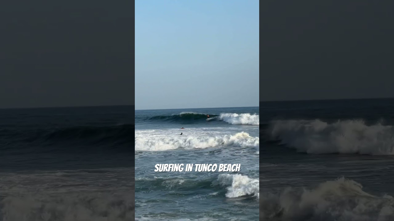 Surfing in Tunco beach, El Salvador in 2023