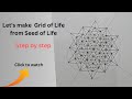 How to draw Grid of life | Step by step for beginners
