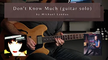 DON'T KNOW MUCH (guitar solo) by Linda Rondstadt | How to play :: Guitar Lesson :: Tutorial