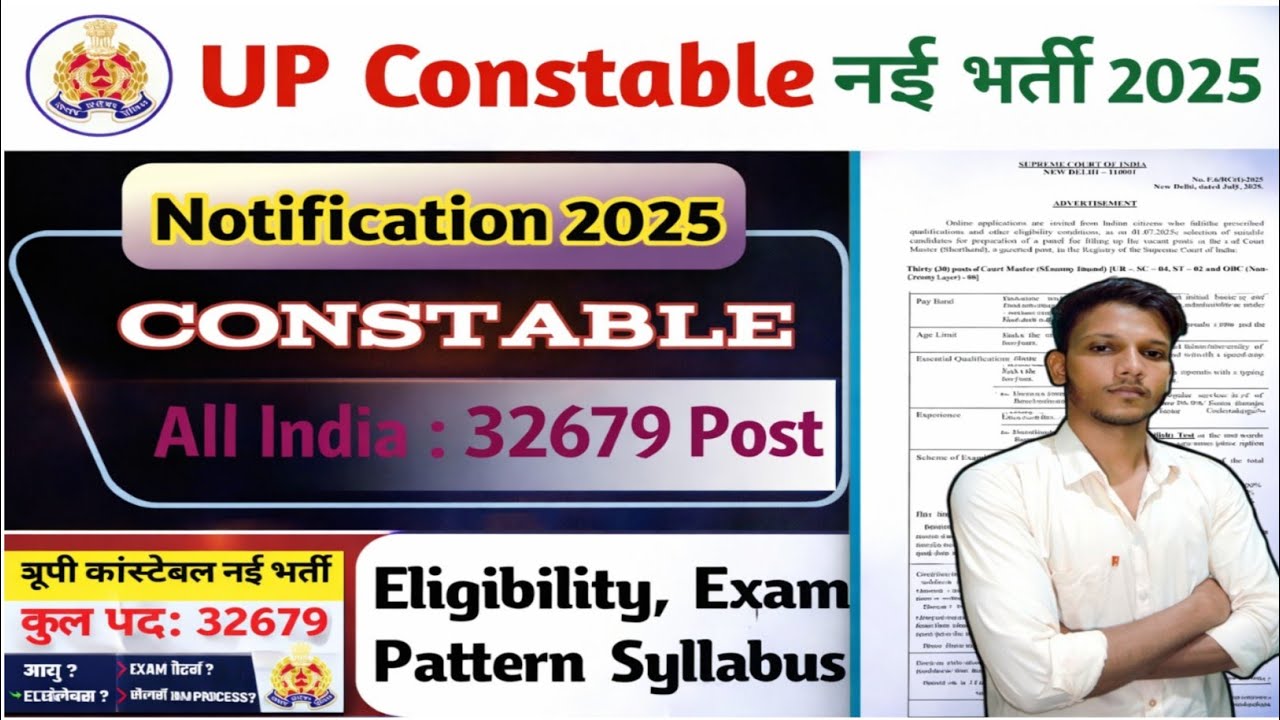 Up Police Constable Recruitment 2025 | Uttar Pradesh Police Constable Form Kaise Bhare 