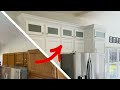 Basic to Elegant Kitchen Remodel | Building Glass Door Cabinets!