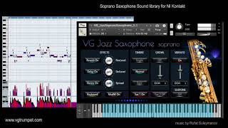 Soprano Saxophone NI Kontakt sample library. Woodwind and brass vst, wav.