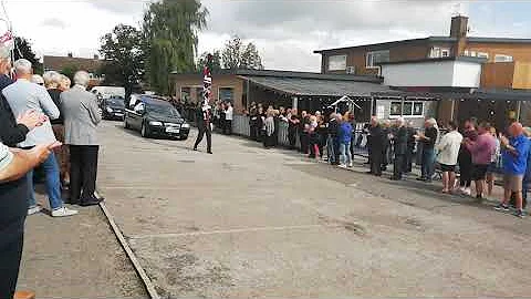 A send-off for Gerald Bradshaw at the Danish Invad...