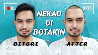 AKHIRNYA BERANI DI BOTAKIN DI PANGKAS RAMBUT CENTRAL BANGKA KEMANG