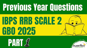 IBPS RRB SCALE 2 GBO 2024 | PYP PART 1