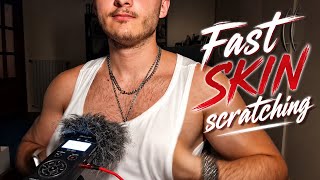 ASMR| Fast & Aggressive SKIN scratching sounds 🔥🤚🔥