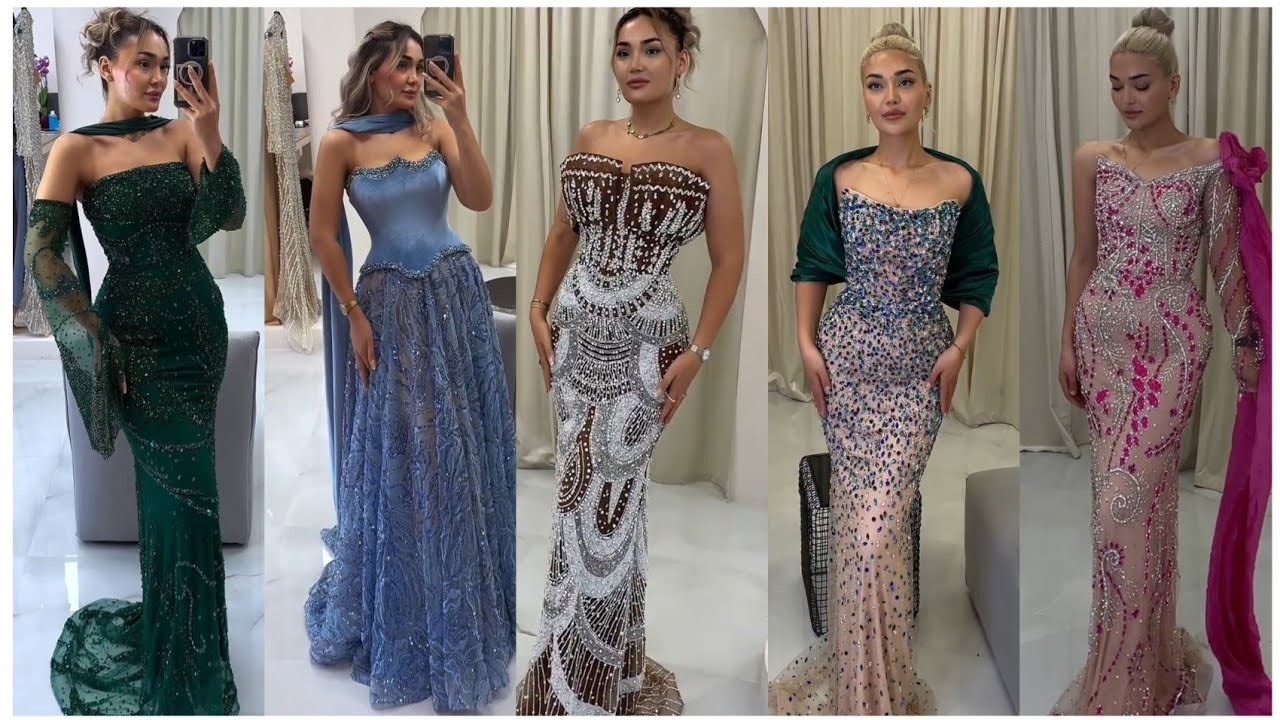 Stunning Party Gowns, Elegant Evening Gowns & Glamorous Red Carpet Dresses | 2025 Fashion Trends