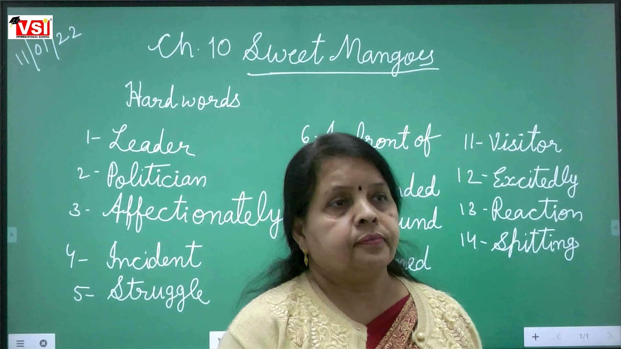 Class 3 English ch 10 Sweet Mangoes 11 January 2022 YouTube