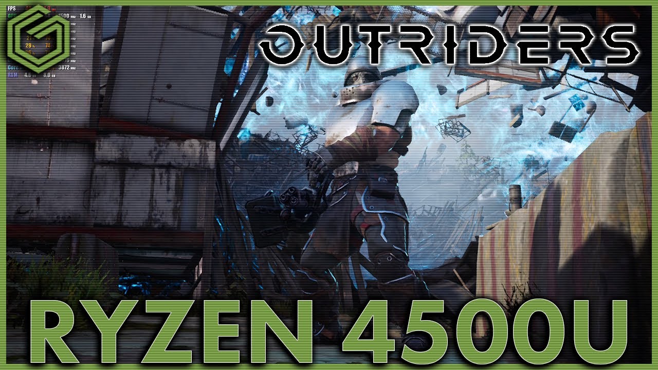 Ryzen 4500U Vega 6 - Outriders - 720p & 1080p Low Settings Gameplay Test