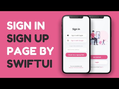 Welcome and Sign In Page - SwiftUI - Speed Code