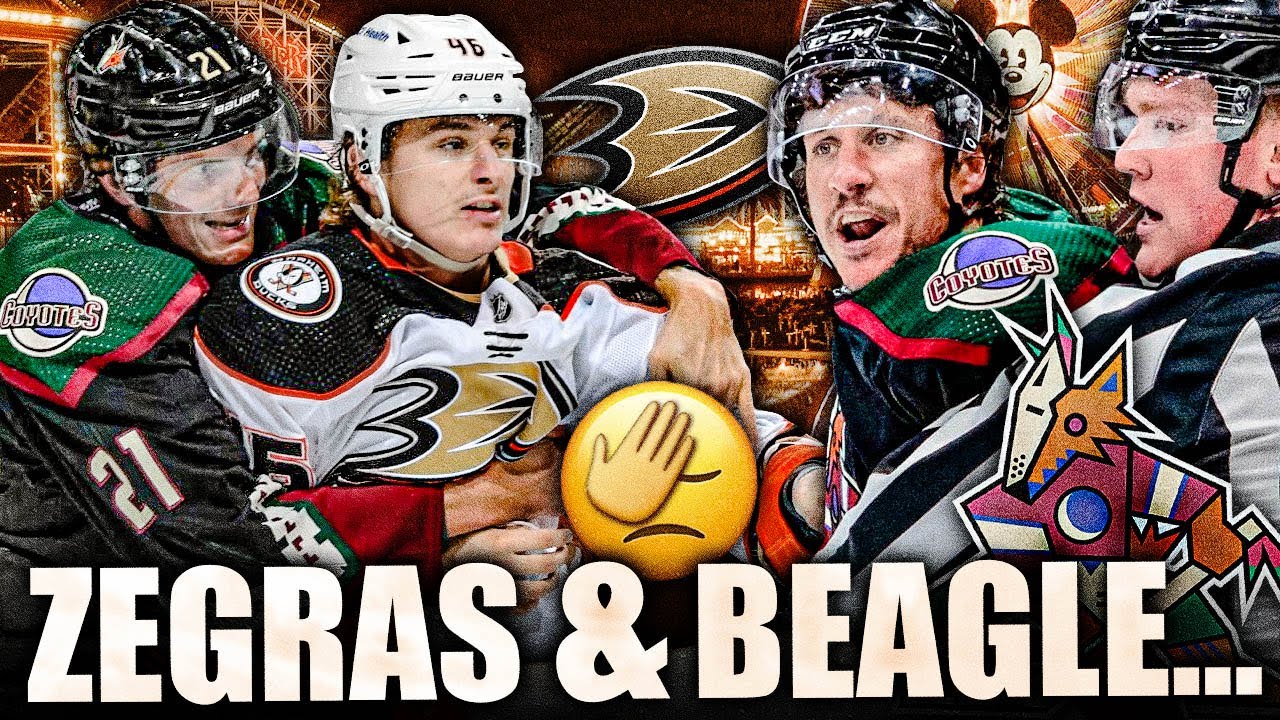 Ducks' Trevor Zegras rips Coyotes' Jay Beagle for fighting Troy Terry –  Orange County Register