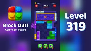 Block Out Level 319 Walkthrough 🧩 | All Levels Solution | Mini Boss