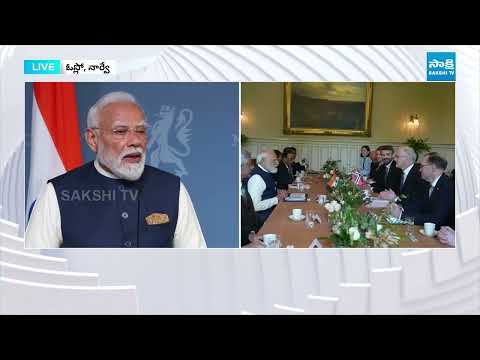 PM Modi Speech At Norway | India Norway set to launch Green Strategic Partnership | @SakshiTV