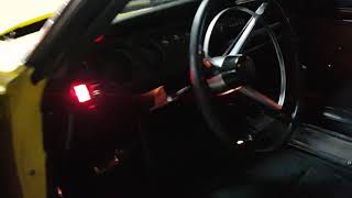 1968 Charger dash gauge work and hood light