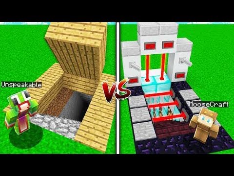 Minecraft NOOB VS PRO: SAFEST BASE in MINECRAFT! (W 