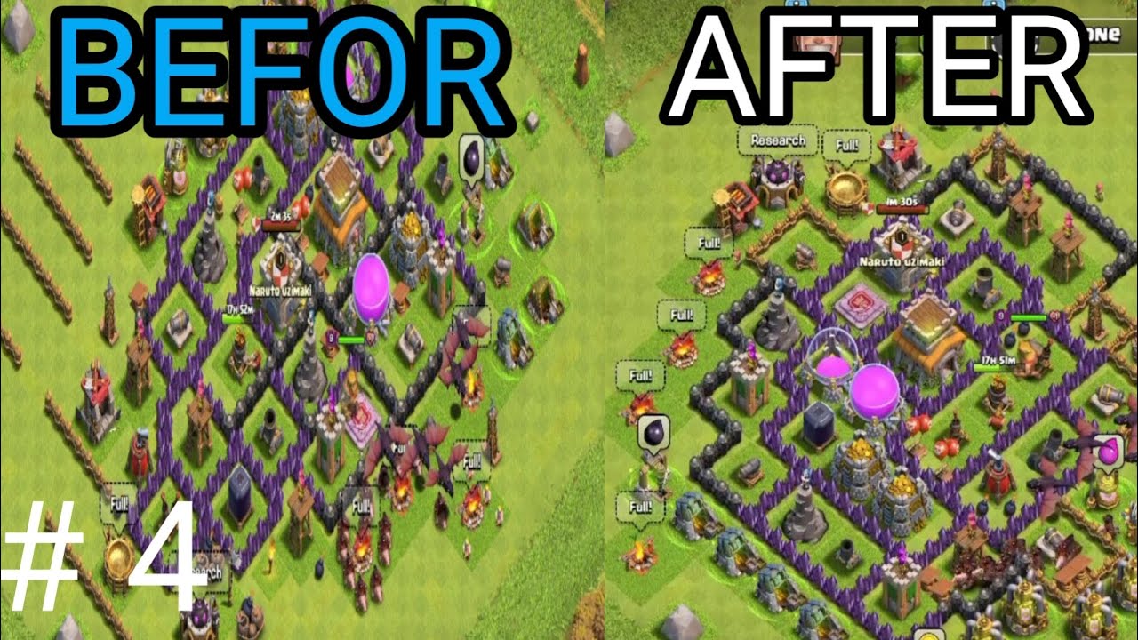convert my base in coc # 4 - YouTube
