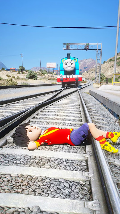GTAV FRANKLIN SAVNG SHIVA KID FROM THOMAS THE TANK ENGINE #shorts