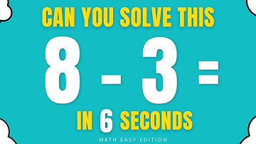 Math Speed Test! - Quiz Subtraction 1 (Single) Digit Number : Level Easy #2