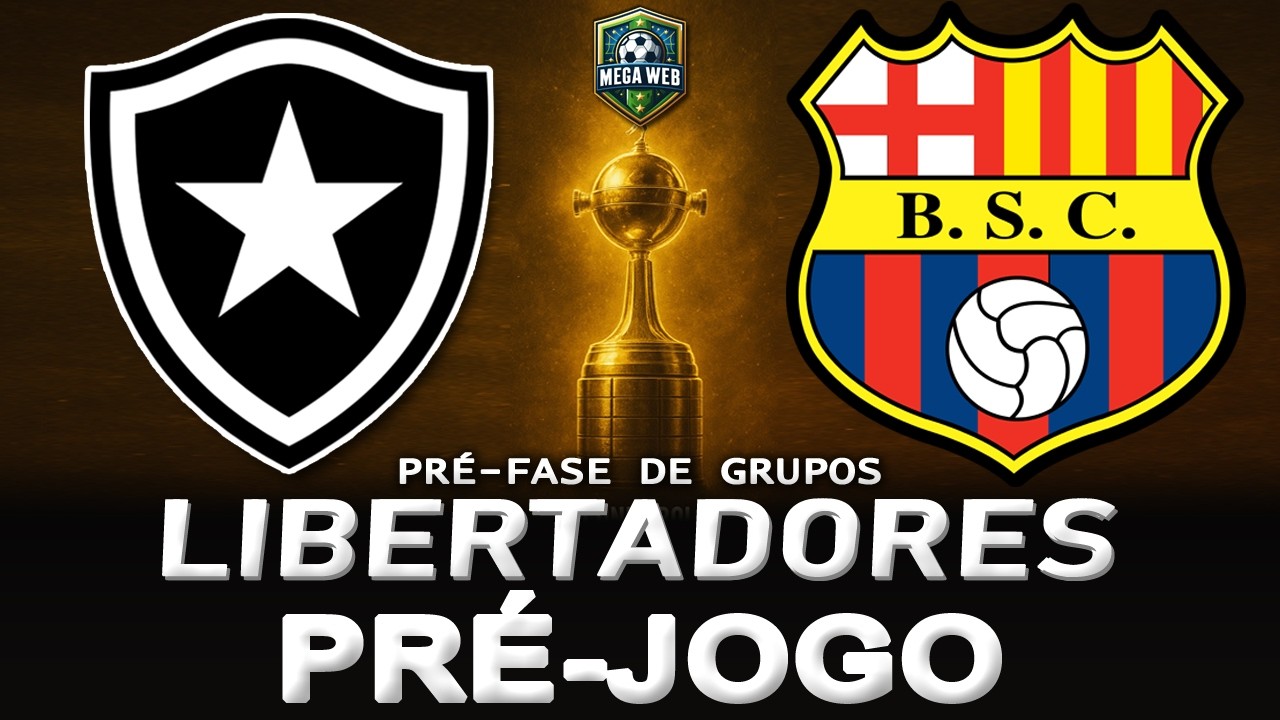 BOTAFOGO x BARCELONA GUAYAQUIL - AO VIVO (LIBERTADORES 2026 - PRÉ FASE) - Narração