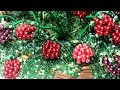 Мастер класс.Малина из бисера  Часть 1. Листочки. Beaded raspberry tutorial. Beadwork, flower, Art