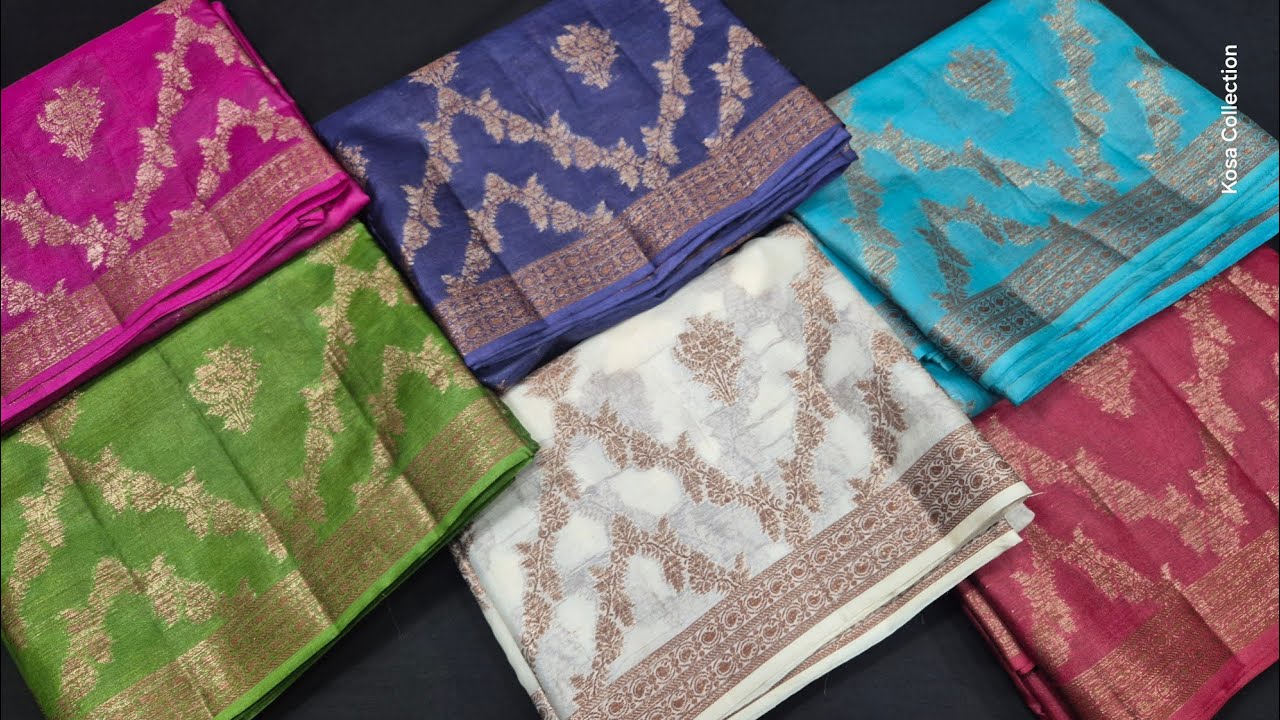 Chhattisgarh की Pure Kosa Silk Saree 💫 Antique Zari Work | Pure Tussar Silk Saree