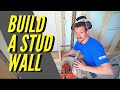 How To Build A Stud Wall - (Build An Internal Wall For Plastering)