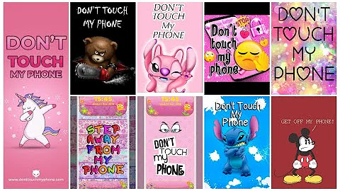 "Don't Touch My Phone"-An Angry Cartoonish Attitude Wallpaper "Put My Phone Down" Howling Moon Music