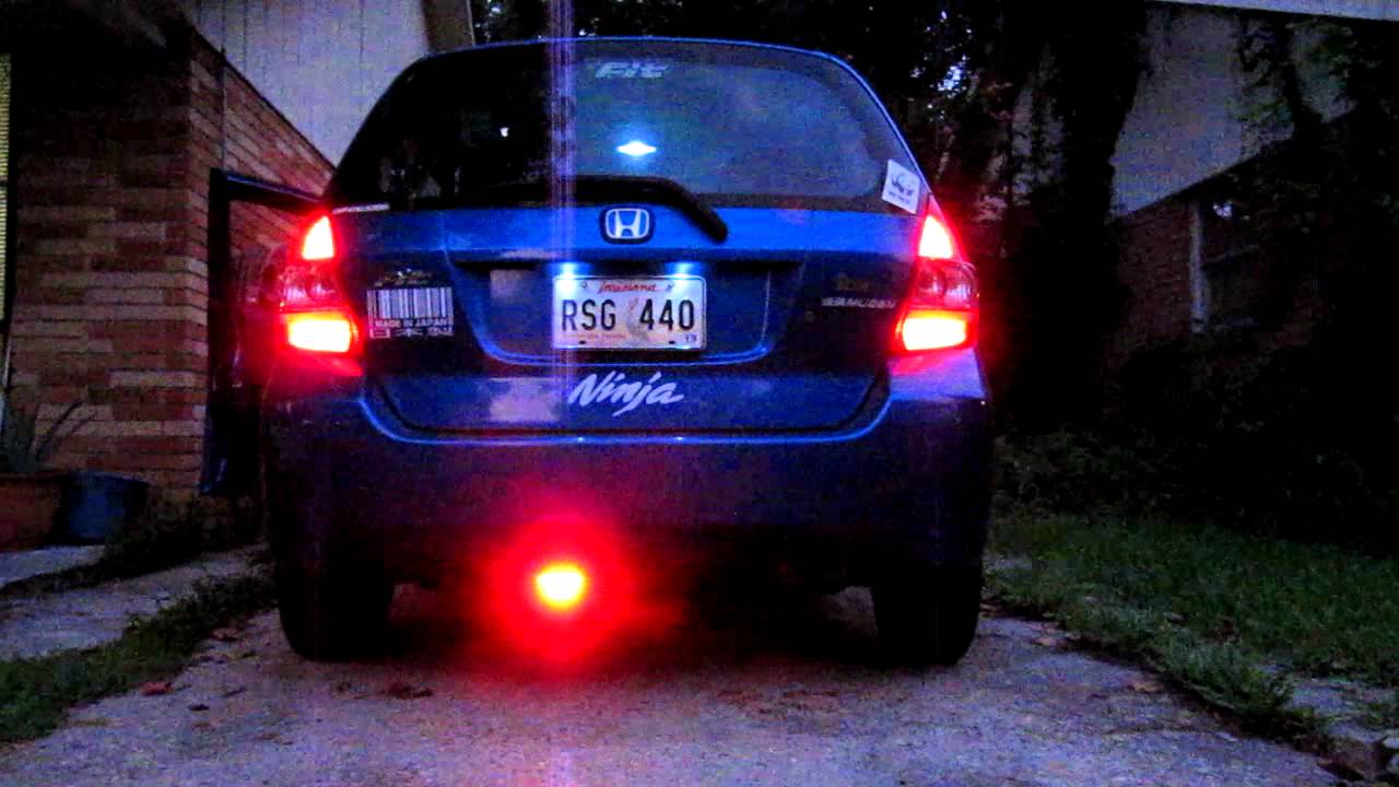 Led Lights For Cars >> F1 led brake light on Honda FIT - YouTube Led Lights For Cars >> F1 led brake light on Honda FIT - YouTube