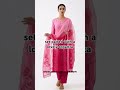 Mul chanderi unstitched Kurta set paired with organza dupatta dm to order online.#chanderi #organza