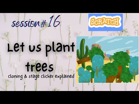 Planting trees in forest | afforestation | Stage clicker animation | scratch 3.0(Hindi)