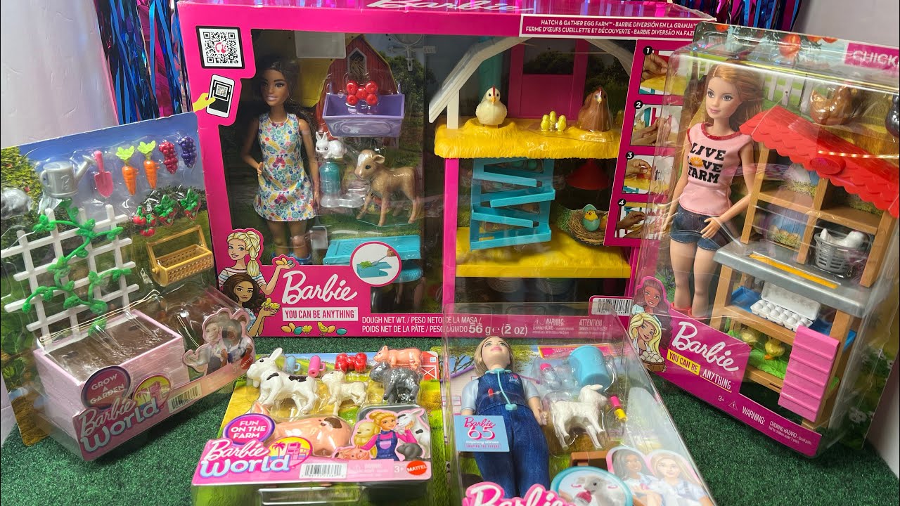 Barbie’s “Egg-Cellent”Farm 💜🐔🐷🐑
