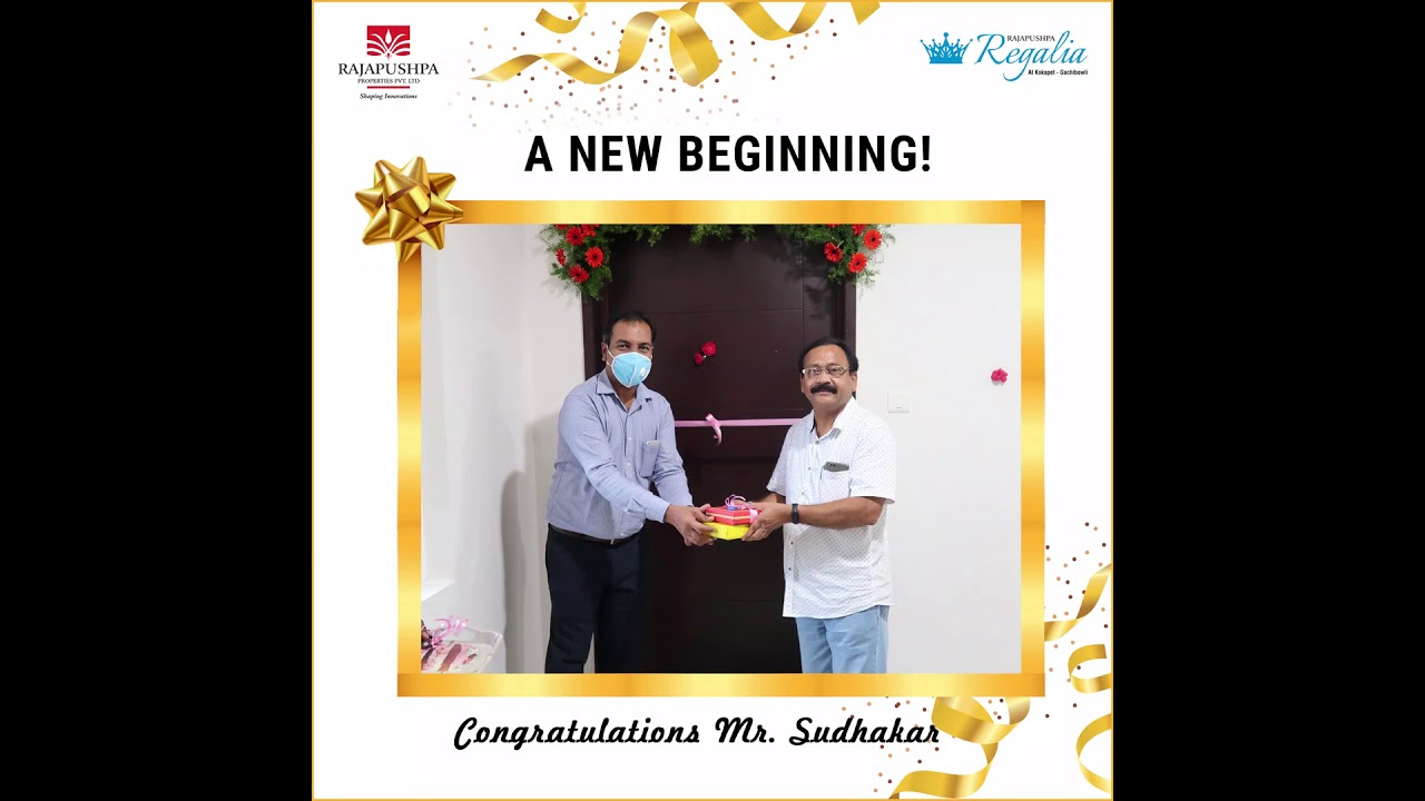 Rajapushpa Regalia - An Exclusive 3BHK Apartments | Apartment Handover to Mr.Sudhakar