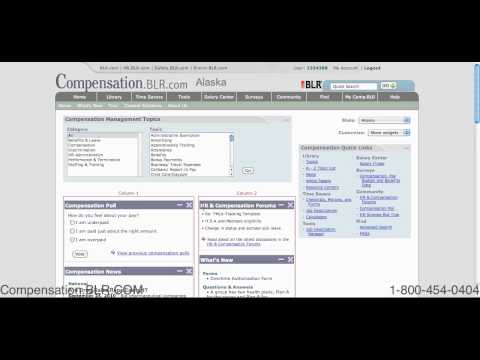 Compensation.BLR.COM - Homepage Widgets
