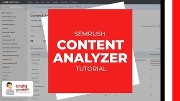 SEMRush Content Analyzer Tutorial