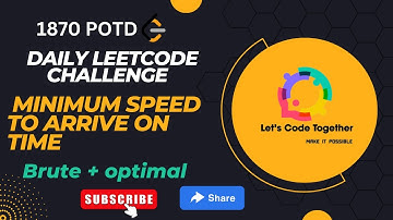 Minimum Speed to Arrive on Time | Binary search |Daily Leetcode Challenge | Leetcode 1870 | Medium