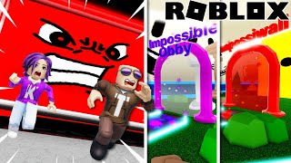 I Beat the Impossible Obby and the ImpossiWall at the end of Be Crushed By a Speeding Wall! | Roblox