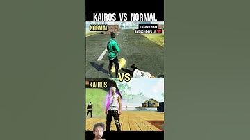 Kairos VS Normal ||Kairos Character Ability Test - Free Fire New Character #srikantaff #freefire