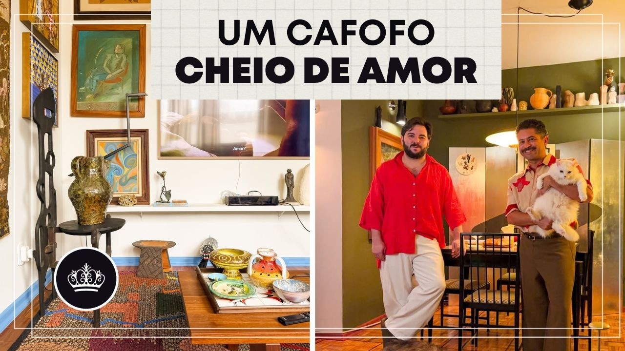 Uma CASA construída com ARTE, MEMÓRIA e personalidade! Cafofo do Dani e Derek