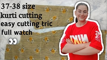 Kurti ll suit cutting step by step ll easy kurti cutting✂️ for Beginning with very useful tips ll 