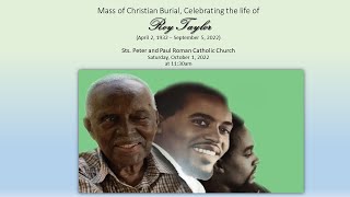 Mass of Christian Burial, Celebrating the Life of Roy Taylor