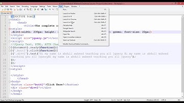 Lecture 16 Tutorial JQuery Adding Text HTML  Attr