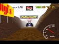 Mario Kart 64 - Choco Mountain 3lap 1&#39;56&quot;33 (PAL)