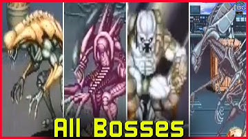 Alien vs Predator - All Bosses