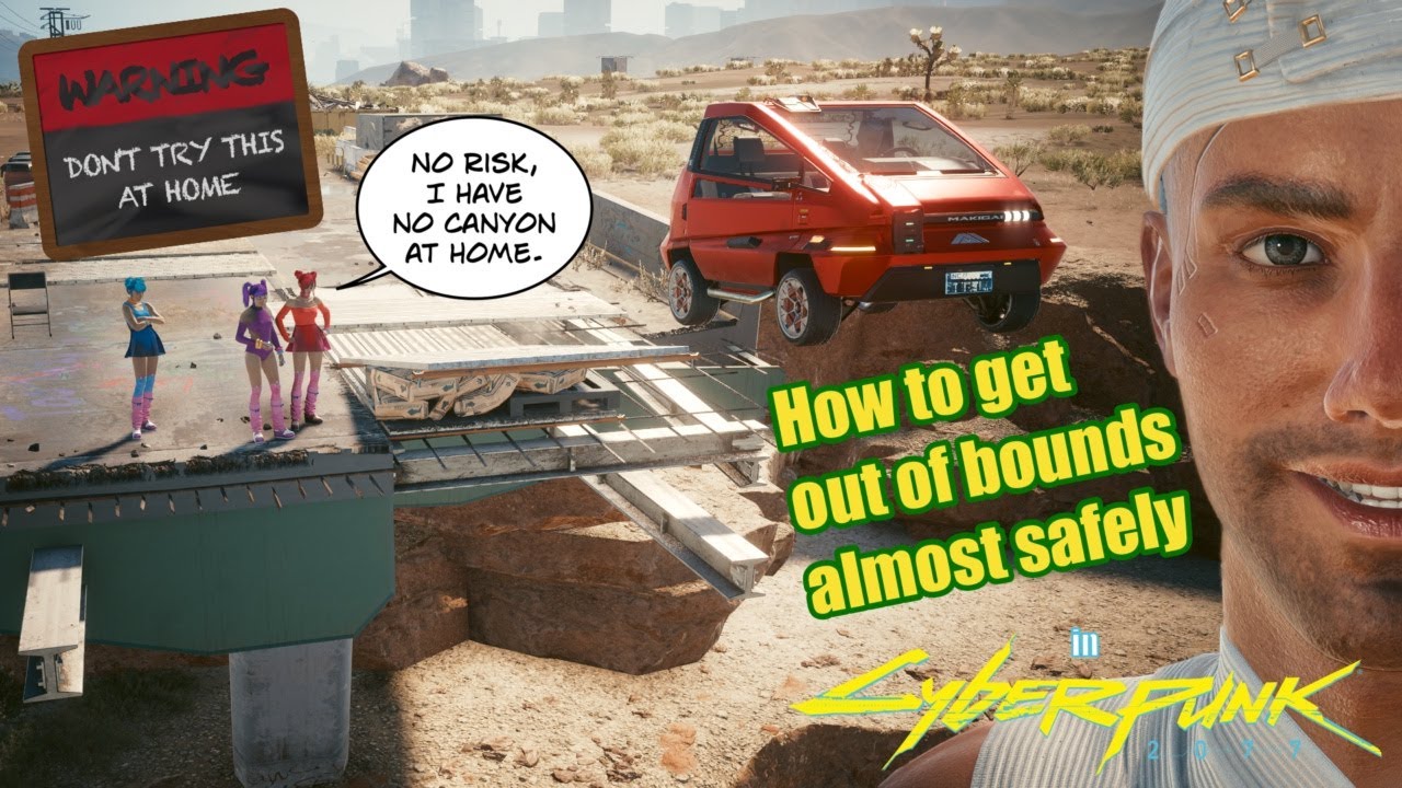 Cyberpunk 2077 - Different ways to get out of bounds