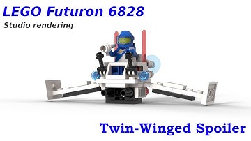 LEGO® Futuron 6828 Twin-Winged Spoiler #bricklinkstudio rendering